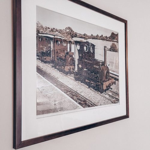 paveikslas traukinys